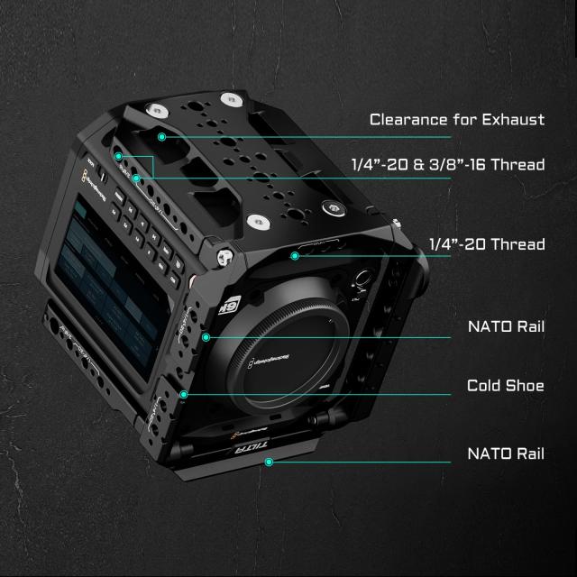 TILTA フルカメラケージ Blackmagic PYXIS 6K対応、サイドプレート