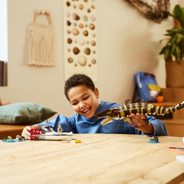 レゴ(LEGO) ジュラシック・ワールド モササウルス組み立てモデル 調査船ミッション おもちゃ 玩具 誕生日 プレゼント ブロック 男の子 女_8