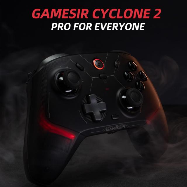 GameSir Cyclone 2 マルチプラットフォームワイヤレスコントローラー、TMR電磁ジョイスティック＆ホール効果スイッチトリガー、Switch/PC_1