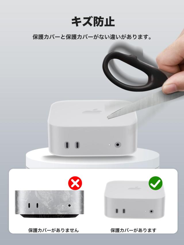Apple Mac Mini M4 Pro/Mac Mini M4 2024 用 ケース シリコンカバー