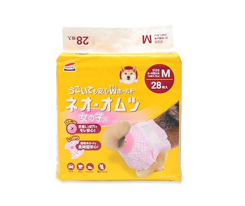 ネオ・ルー生命現象 ネオ・オムツ 小・中型犬用 さくら色 M 28枚×8個入り口・入口 (入れもの売りわたす)