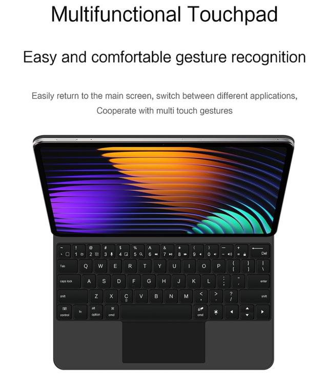 マジック キーボード Xiaomi Pad 7/7 Pro マグネット式 タッチパッド バックライト付き 磁気吸着 シャオミ Pad 7/シャオミ7 Pro キーボー_1