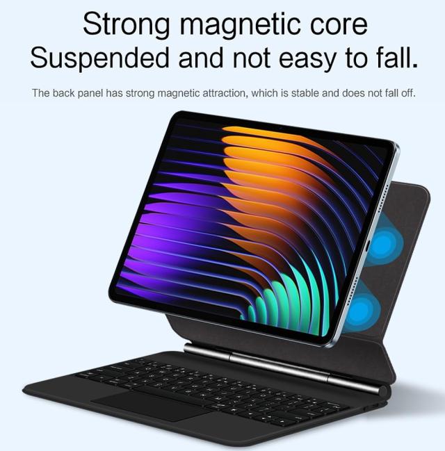 マジック キーボード Xiaomi Pad 7/7 Pro マグネット式 タッチパッド バックライト付き 磁気吸着 シャオミ Pad 7/シャオミ7 Pro キーボー_2
