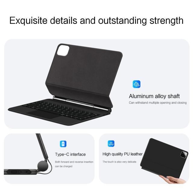 マジック キーボード Xiaomi Pad 7/7 Pro マグネット式 タッチパッド バックライト付き 磁気吸着 シャオミ Pad 7/シャオミ7 Pro キーボー_4