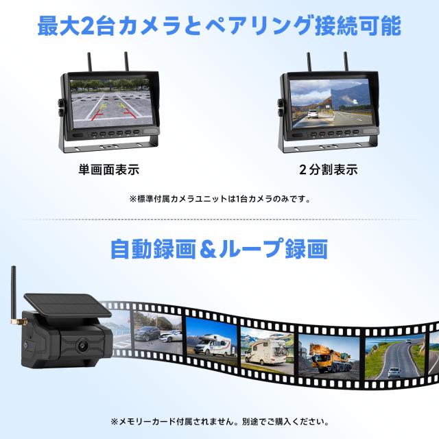 バックカメラ配線工事不要＆1分取付完了】バックカメラモニターセット 