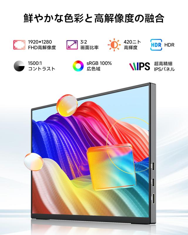 2025新型モデル】Dopesplay モバイルモニター 10.5インチ 超軽量253g
