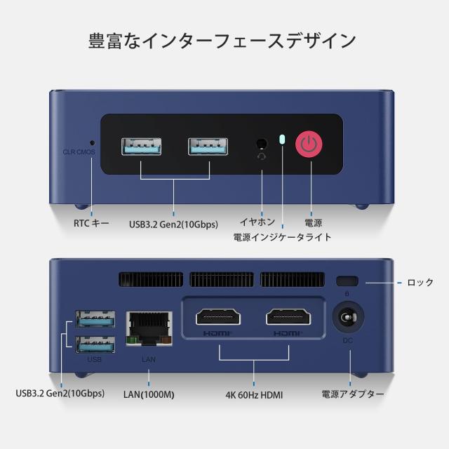 Beelink MINI-S13 Pro ミニ PC、第 13 世代 Intel Twin Lake N150