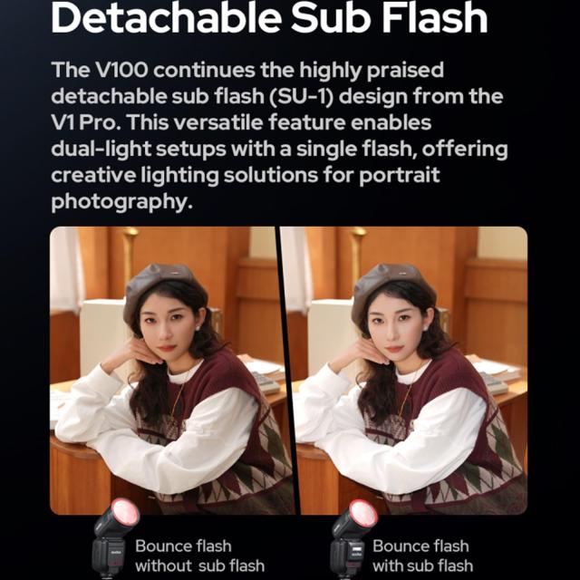 【Godox正規代理店】Godox V100S V100-S 100Ws TTL フラッシュ スピードライト、Sony カメラ用、2.4G ワイヤレス、外部タッチスクリーン