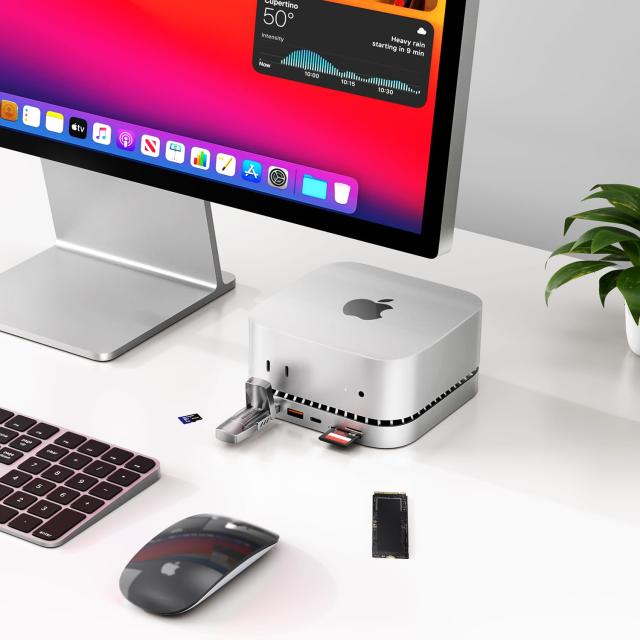 Mac Mini M4 対応ハブ RayCue USB-Cハブ 10-in-1 -NVMe SSD拡張機能搭載 HDMI 4K 60Hz USB-Cデータポート Micro/SDカードスロット USB-A(_7
