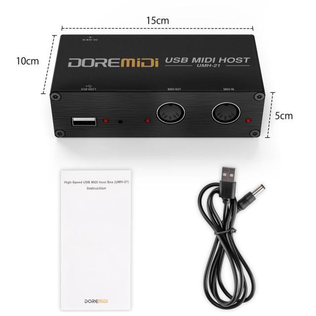 箱、変換機付き】DOREMIDI USB MIDI HOST UMH-21 USB MIDIホスト