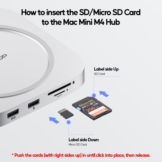 PULWTOP 9 in 1 USB C ハブ Mac Mini M4/ M4 Pro 2024専用 容量拡張 アクセサリー M.2 PCIe SSDスロット付, 1 x HDMI 4K 60Hz, 3 x USB-A_2