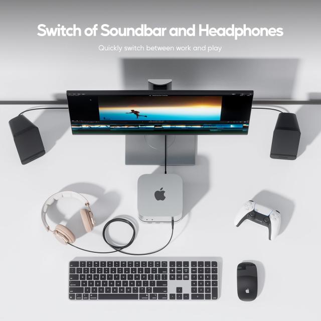 PULWTOP 9 in 1 USB C ハブ Mac Mini M4/ M4 Pro 2024専用 容量拡張 アクセサリー M.2 PCIe SSDスロット付, 1 x HDMI 4K 60Hz, 3 x USB-A_8