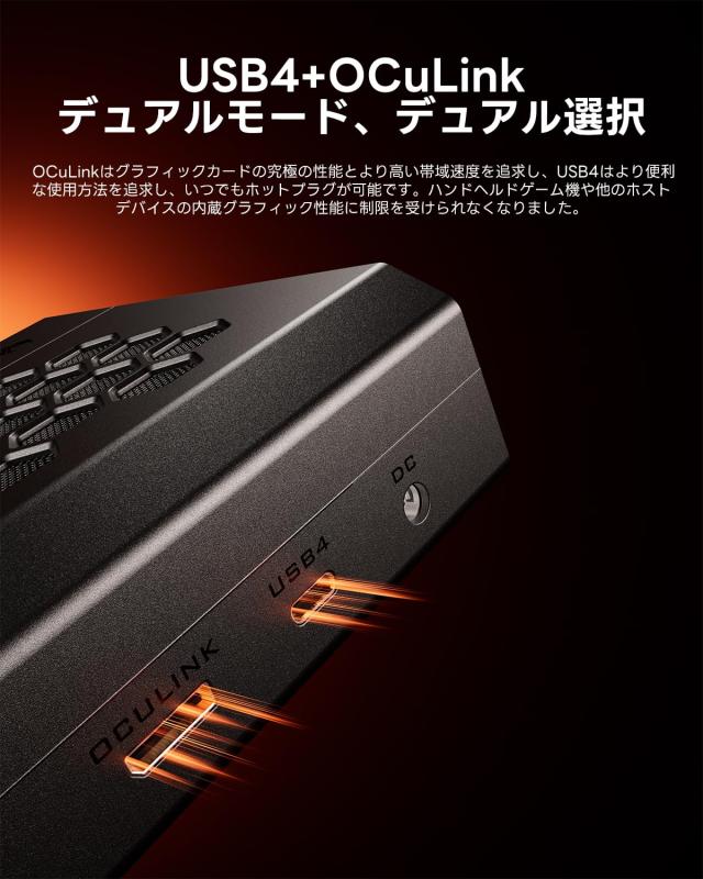 AOOSTAR XG76 eGPU 外付け グラフィックボード AMD Radeon RX 7600XT