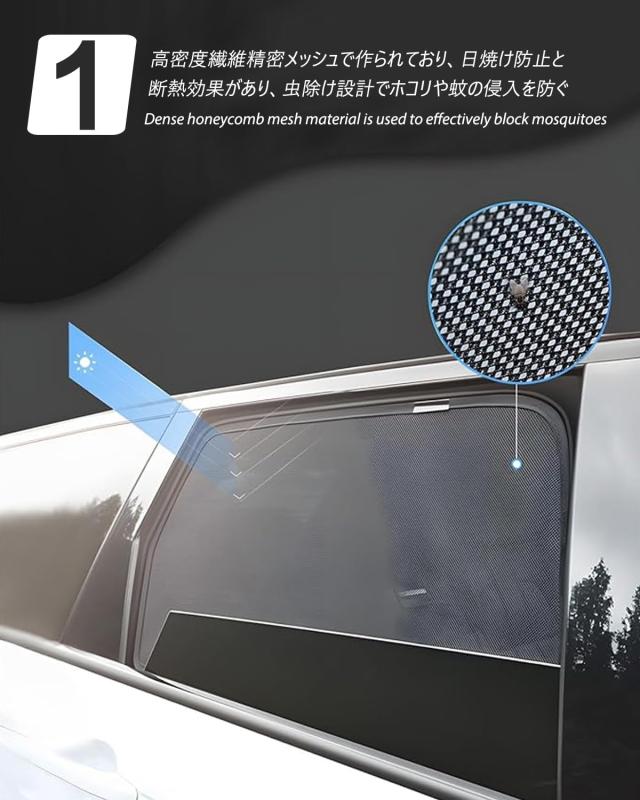 ホンダ WR-V 日がさ メッシュ DG系 WRV 車中泊 断熱 日おおい UVはね除ける 専用付属品 (WR-V)