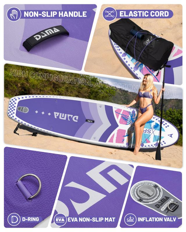 DAMA 11’*34’*6’空気入りパドル、大人パドル、超高、軽量で耐久性があり、空気を入れやすく、スタイルが多様で、機能がそろっており、高