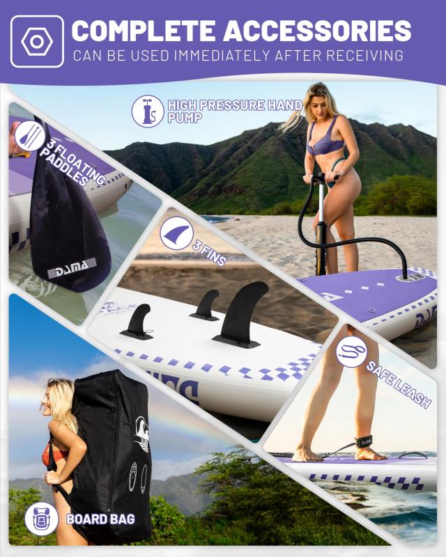 DAMA 11’*34’*6’空気入りパドル、大人パドル、超高、軽量で耐久性があり、空気を入れやすく、スタイルが多様で、機能がそろっており、高