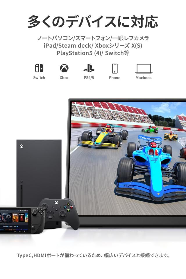 EHOMEWEI モバイルモニター 18インチ 2.5K 2560x1600 タッチパネル タッチペン ケーブル一本でデバイスと接続可能 薄型 6mm リフレッシュ_5