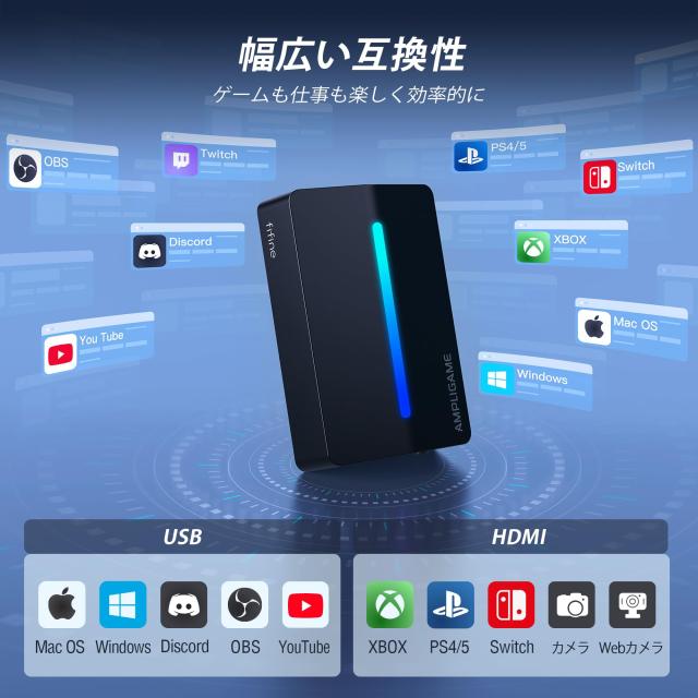 FIFINE キャプチャーボード Switch対応 4K パススルー 1080P 60FPS ビデオキャプチャー USB 3.0 HDMI キャプチャー 低遅延 ビデオ録画 ス_6