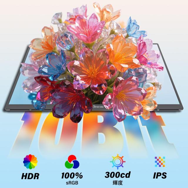 InnoView モバイルモニター 23.8インチ 2K モバイルディスプレイ QHD