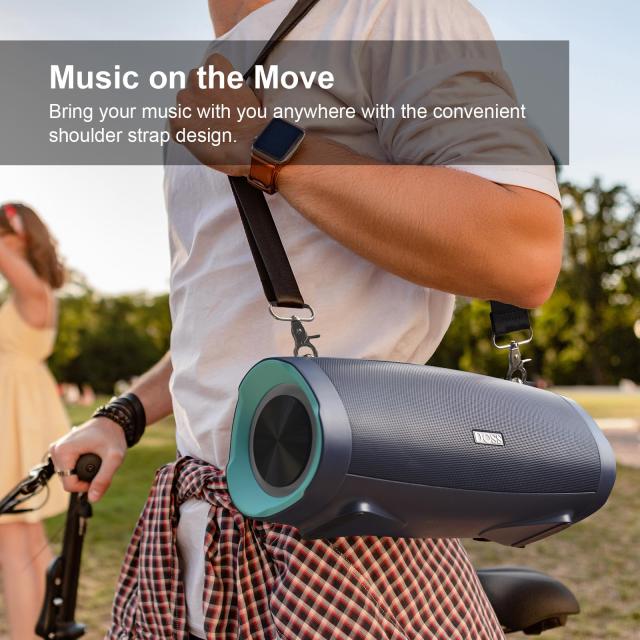 DOSS Extreme Boom Pro D100 Bluetoothスピーカー 70W 大音量 ワイヤレス ポータブル ブルートゥース スピーカー IPX6防水 24時間再生 低 DOSS Extreme Boom Pro D100 Bluetoothスピーカー 70W 大音量