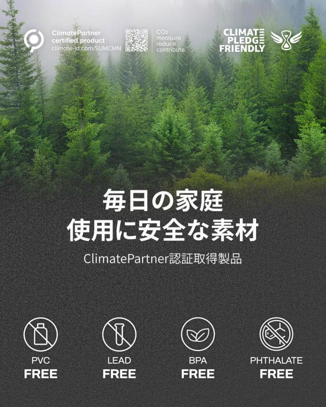 AIRHOP ジムマット 大判トレーニングマット 2層構造のラバーマット 床保護 防音 衝撃吸収 キズ防止 ホームジム トレーニング器具用 60×6_5