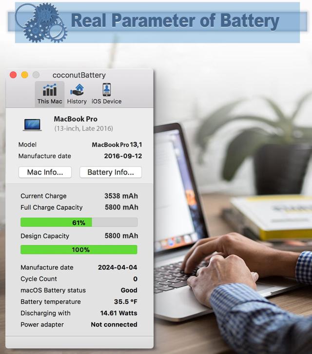 A1708 MacBook Pro バッテリー 置換 MacBook Pro 13インチ A1708 (2016年後半, 2017年半ば), MacBook Pro A2159 (2019)A2289 (2020) A233_3