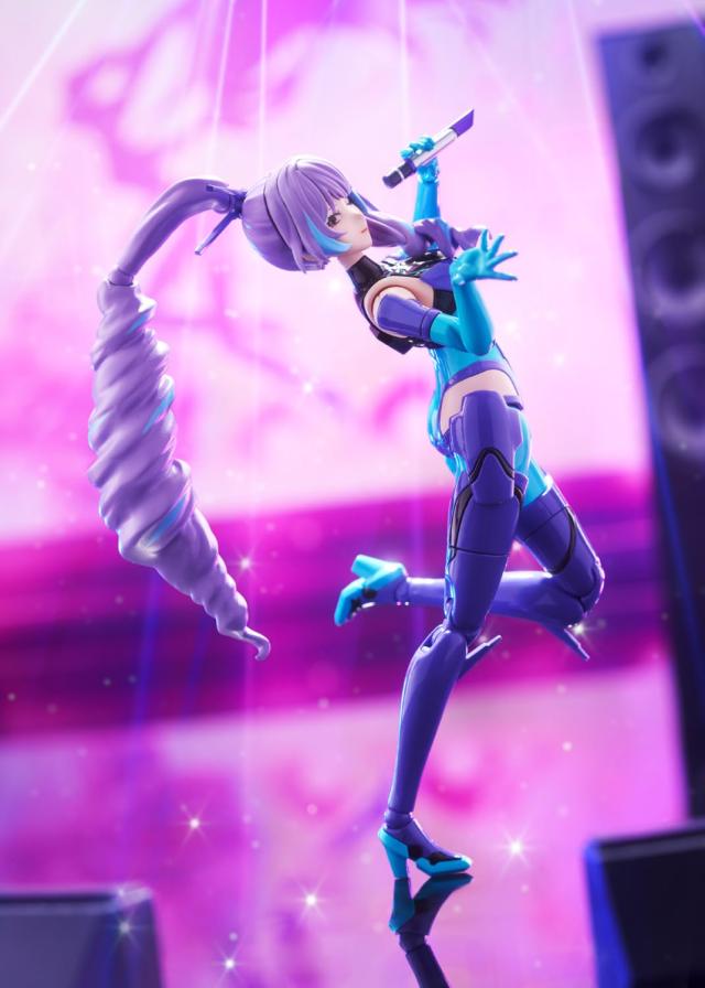 青島文化教材社(AOSHIMA) VFG マクロスデルタ VF-31J ジークフリード 美雲・ギンヌメール 全高約150mm 色分け済みプラモデル MC-17 (飛行_3