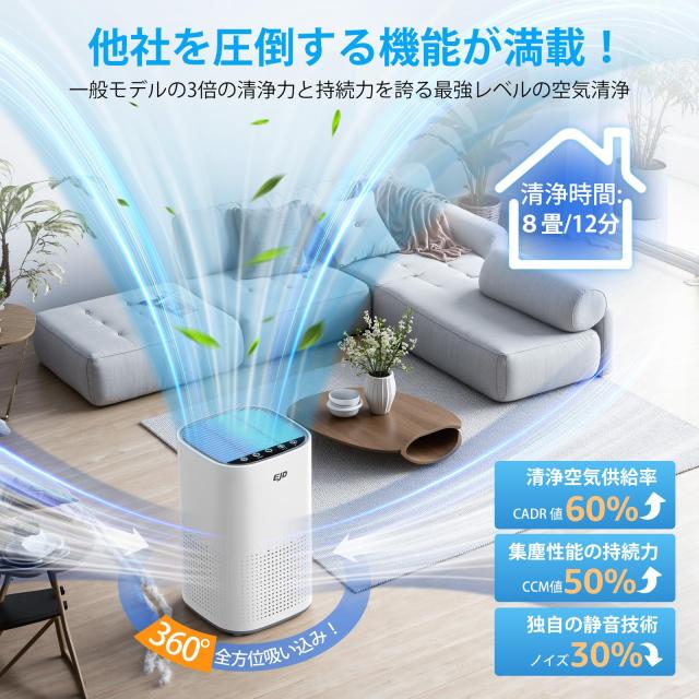 空気清浄機 小型【令和7年新登場・業界初H14フィルター・革新版5重