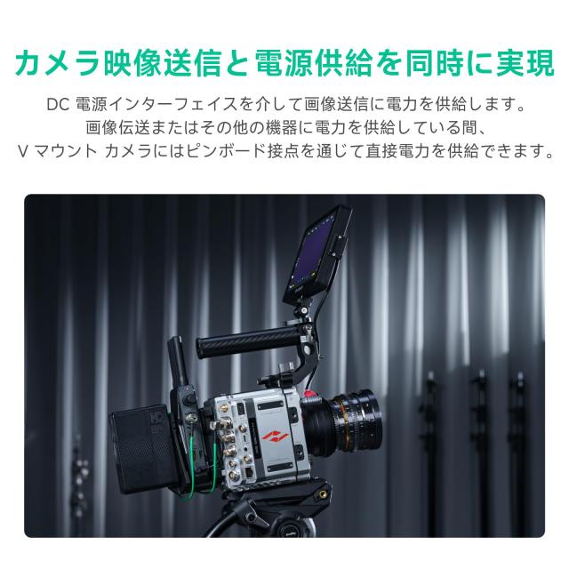 Accsoon V-Lockアダプター Vマウントバッテリー用DCケーブル電源 バッテリー プレート 1/4”-20ネジ穴付き アルミニウム合金製 軽量293g D_3