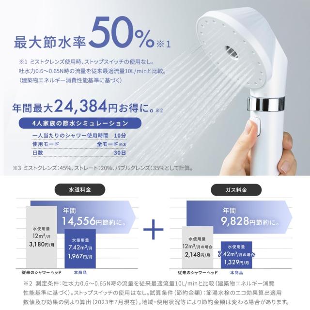 オンライン限定】アイリスオーヤマ シャワーヘッド マイクロナノバブル