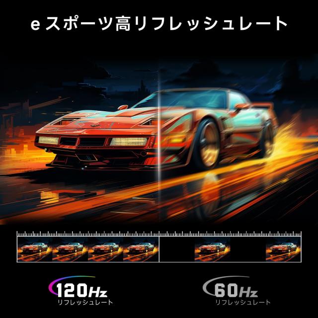 FeuVision モニター 22インチ 120Hz フルHD 1920x1080, 3辺超狭額＆超薄型, ブルーライト軽減, オフィス用PCモニター, sRGB 99%, VESAマウ_1