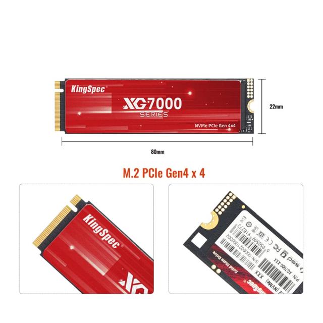 KingSpec XG7000 2TB SSD M.2 NVMe 2280 PCIe Gen 4.0 x 4 最大読込