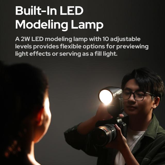 Godox V100S V100-S100Ws TTL フラッシュ スピードライト、Sonyカメラ用、2.4G ワイヤレス、外部タッチスクリーン フラッシュ付き、400