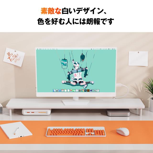 Newsoul モバイルモニター 白 モバイルディスプレイ ホワイト