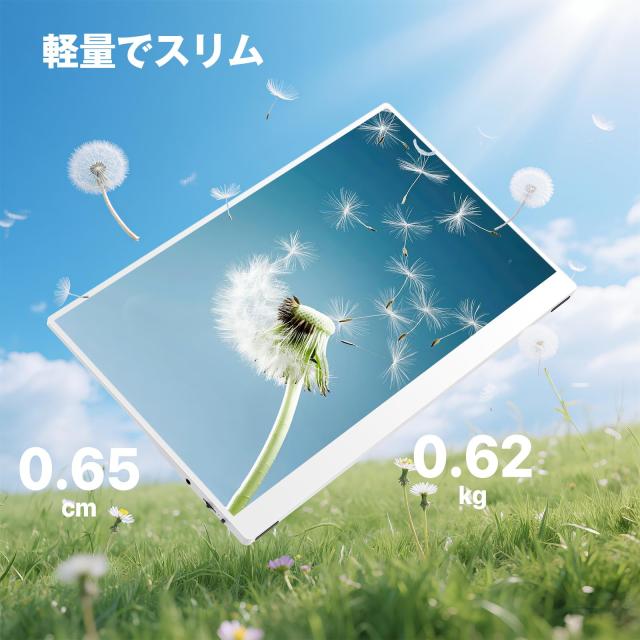 【在庫セール】モバイルモニター 白 15.6インチ Newsoul モバイルディ Newsoul モバイルモニター 白 モバイルディスプレイ ホワイト