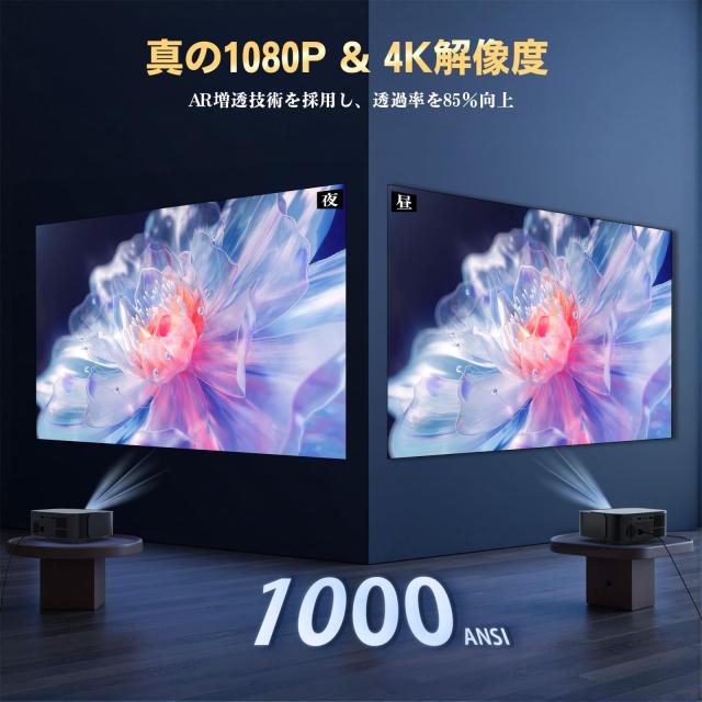 プロジェクター小型Android TV 14.0·1万+アプリ内蔵Lisowod プロジェクター 小型【Android TV 14.0·1万+アプリ内蔵】Lisowod