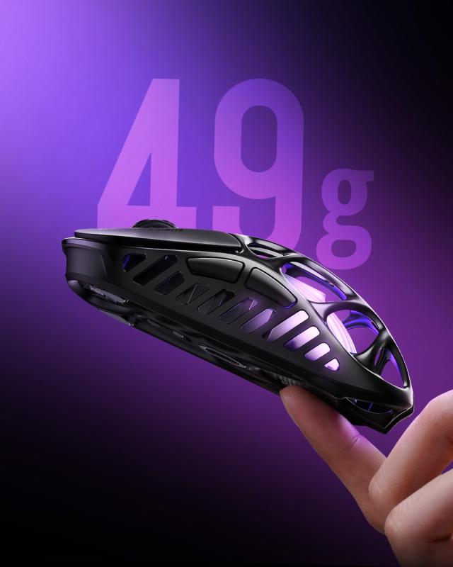 【国内正規品】GravaStar Mercury X ゲーミング マウス 無線 ワイヤレス 49g軽量 1Kポーリングレート PAW3950センサー 32000DPI 低遅延