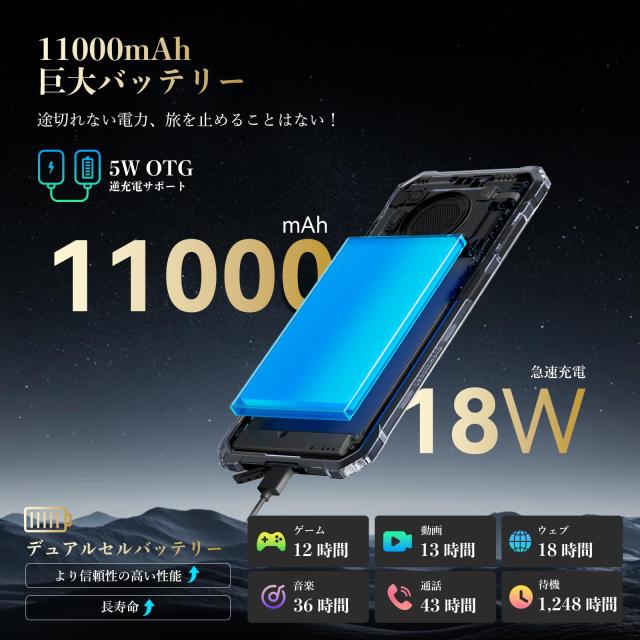 Blackview BV6200Plus タフネススマホ Android14 SIMフリー