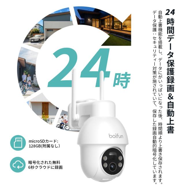 2025新Pro版 500万高画素・メーカー保証2年】BOIFUN 防犯カメラ 屋外用