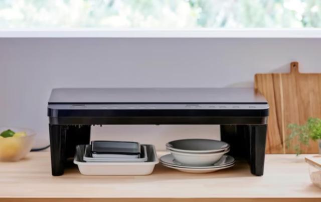 2口IHコンロスタンド付き ブラック アイリスオーヤマ IHK-WT41S-B