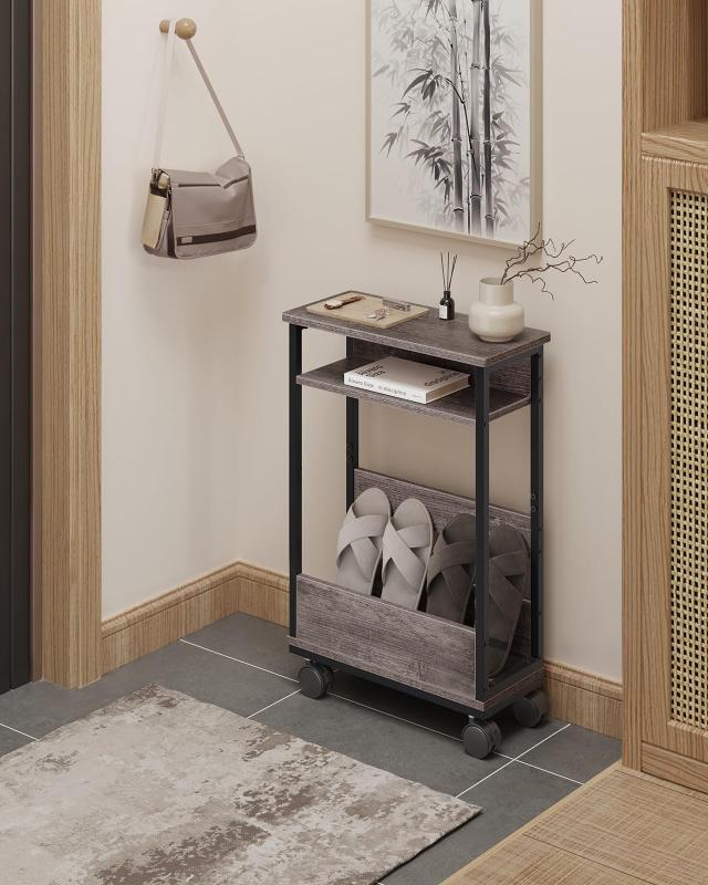 サイドテーブル 幅40cm 木製 収納付き スリム ナイトテーブル ベッドサイドテーブル ソファーサイドテーブル 北欧 インテリア : Lake key ベッドサイドテーブル スリム 幅 20cm 25cm