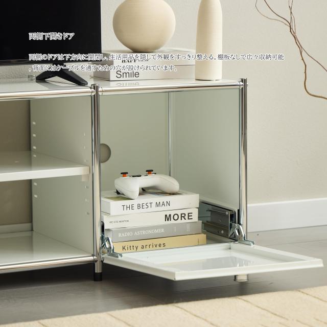 DUKE BEAR HOME テレビボード 152.5cm 7段調節棚 SD279 ホワイト_6
