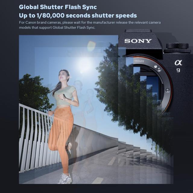 Godox V100C キヤノン用 カメラフラッシュ スピードライト タッチスクリーン 2.4G X ワイヤレス内蔵 HSS TTL フラッシュ 取り外し可能な