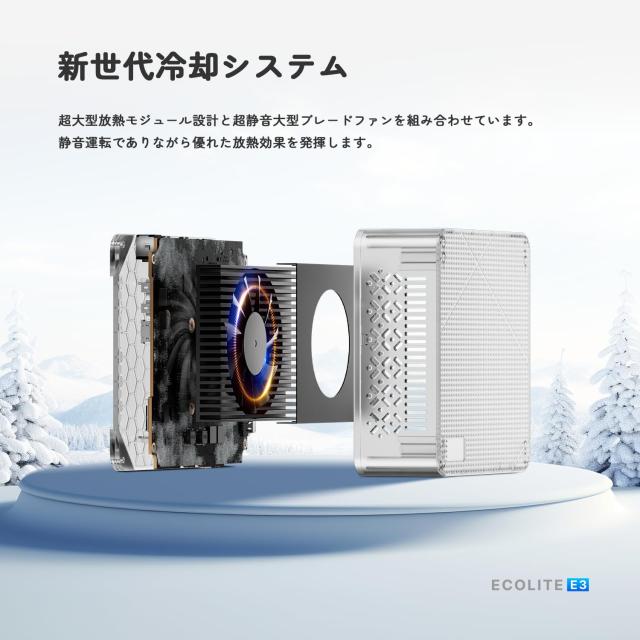 BOSGAME ECOLITE Series E3 ミニPC N150 MiNipc 16GB 512GB NVMe SSD