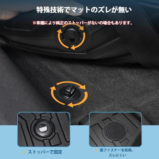 PANICO 新型 クラウンスポーツ 36系 37系 フロアマット車種専用 CROWN SPORT AZSH36W AZSH37W 3D立体カーマット 防水マット TPE材質 保護_4