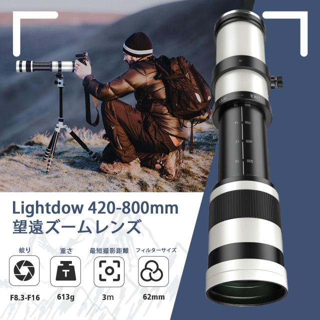 420-800mm F/8.3MM 手動望遠ズームレンズRF マウント対応 キヤノン