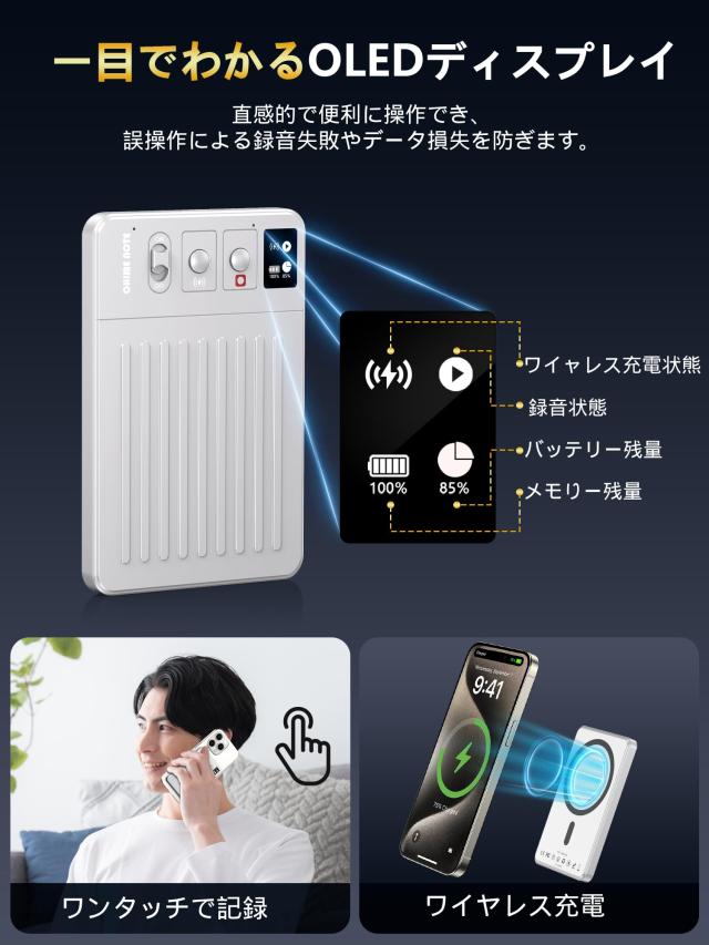 仕事も旅行ももっと便利に✨GPT-4o搭載 高精度ボイスレコーダー 80