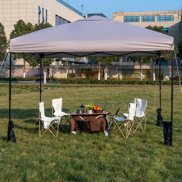 ApeexCanopy タープテント 300cm 本体 ApeexCanopy 軽量ワンタッチタープテント 3m×3m 収納バッグ付き 3段階