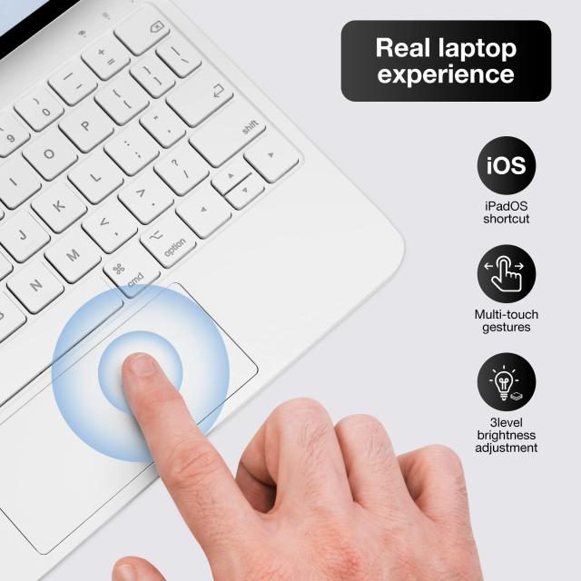 英語配列 iPad 第10世代 2022用マジックキーボード、フローティングマグネットキーボードケース、マルチタッチトラックパッド内蔵、iPad_2
