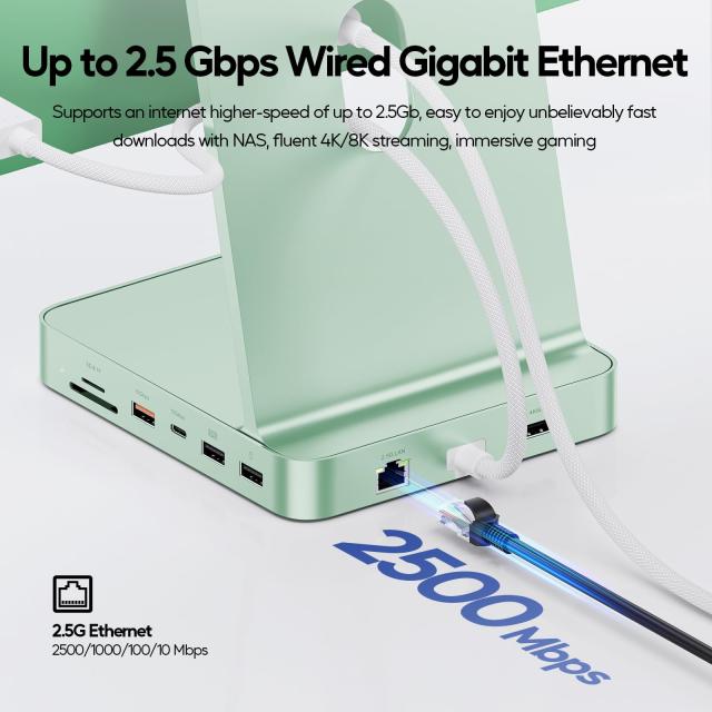 PULWTOP 11 in 1 USB C ハブ iMac 24インチ 2021 2023 2024用 iMac M1 M3 M4 アクセサリー USB Hub ハブ HDMI 4K, 2.5G イーサネット, M._4